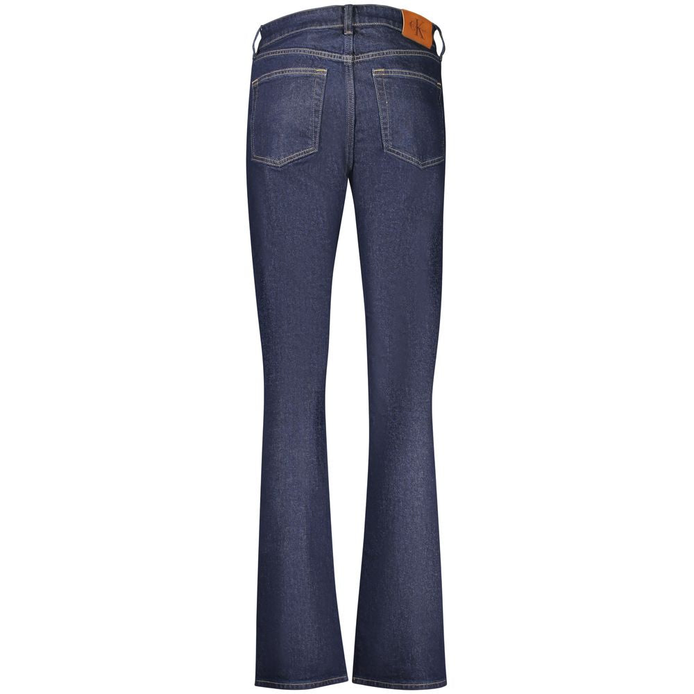 Jean Calvin Klein Blu en coton pour femme