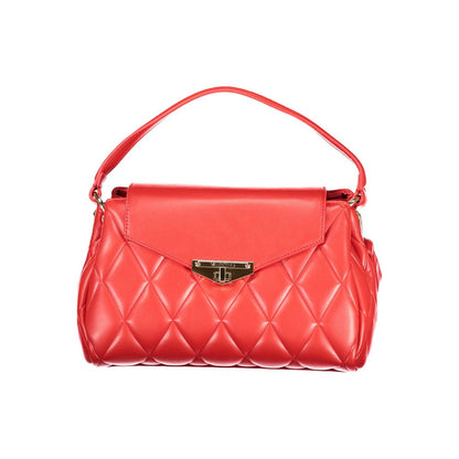 Borsa a mano da donna in poliuretano rosso Mario Valentino