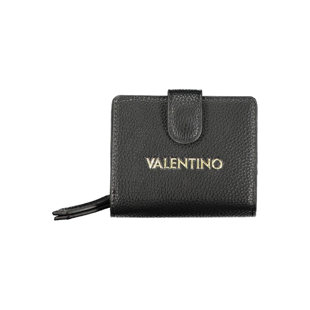 Portefeuille pour femme en polyuréthane noir Mario Valentino