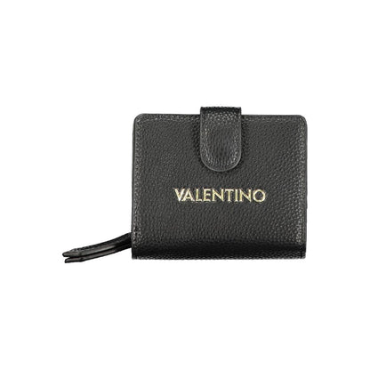Portefeuille pour femme en polyuréthane noir Mario Valentino