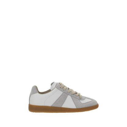 Sneakers basse Bos Taurus in pelle di vitello bianca Maison Margiela