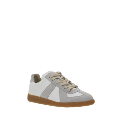 Sneakers basse Bos Taurus in pelle di vitello bianca Maison Margiela