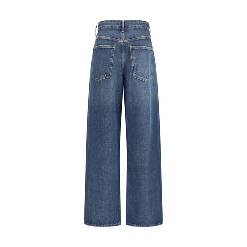 Agolde Jean en denim de coton bleu