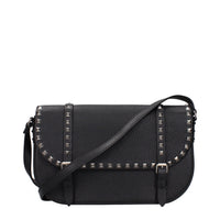 Borsa a tracolla in pelle nera Valentino Garavani