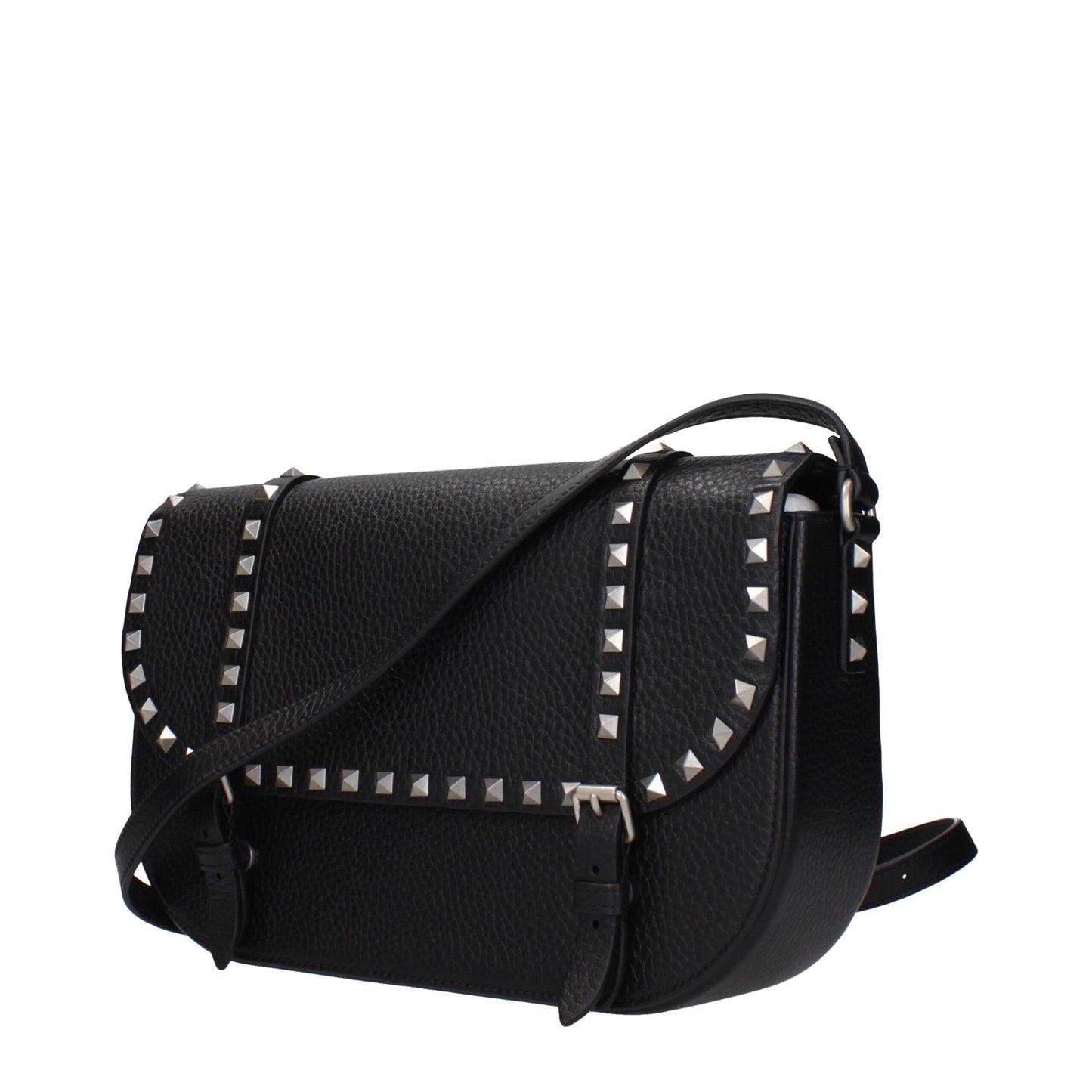 Borsa a tracolla in pelle nera Valentino Garavani