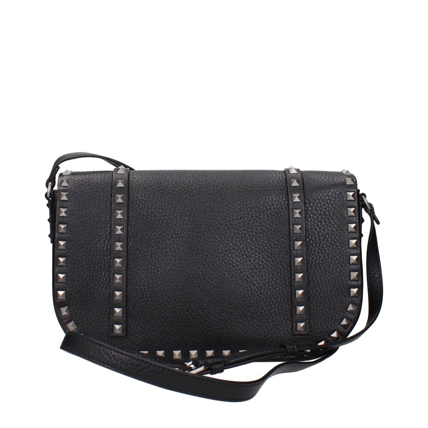 Borsa a tracolla in pelle nera Valentino Garavani