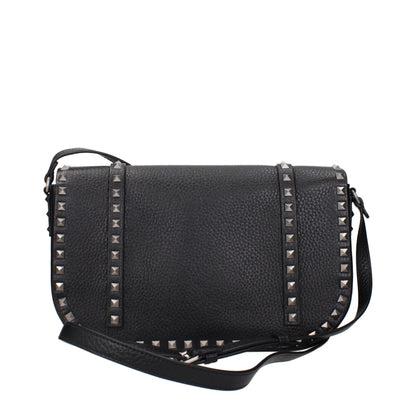 Borsa a tracolla in pelle nera Valentino Garavani