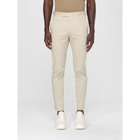 Pantaloni casual in cotone beige PT Torino