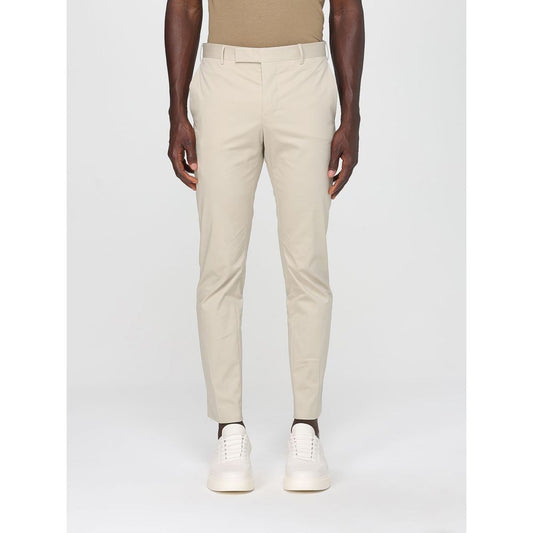 Pantaloni casual in cotone beige PT Torino