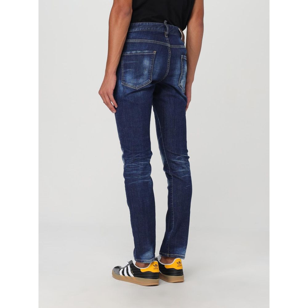 Jean skinny bleu en coton Dsquared²