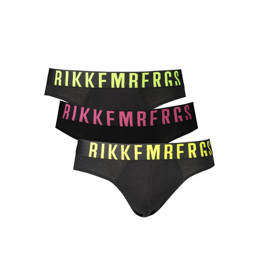 Intimo uomo in poliestere nero Bikkembergs