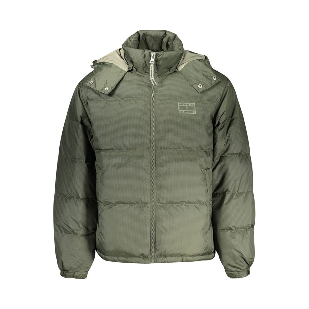 Giacca da uomo in poliestere verde Tommy Hilfiger