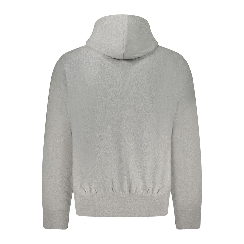 Felpa da uomo in cotone grigio Calvin Klein