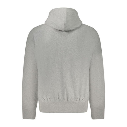 Felpa da uomo in cotone grigio Calvin Klein