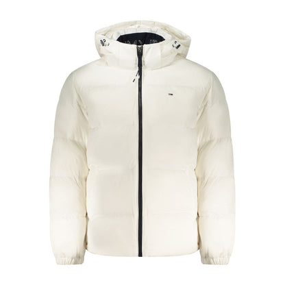 Giacca da uomo in poliestere bianco Tommy Hilfiger