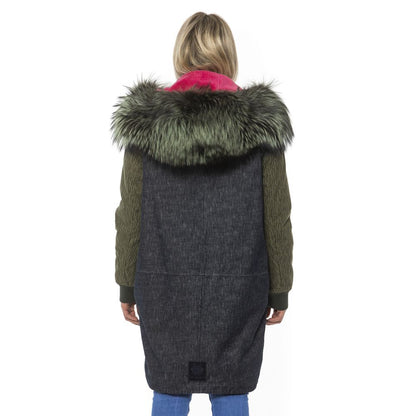 Veste bomber en cuir gris pour femme Mr&Mrs Italy