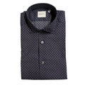 Chemise homme Bagutta en coton bleu, coupe ajustée