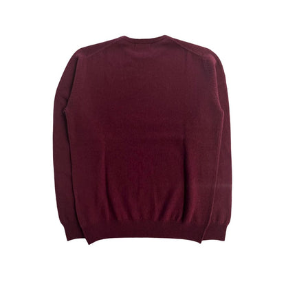 Maglione da uomo in cashmere rosso Baldinini Trend