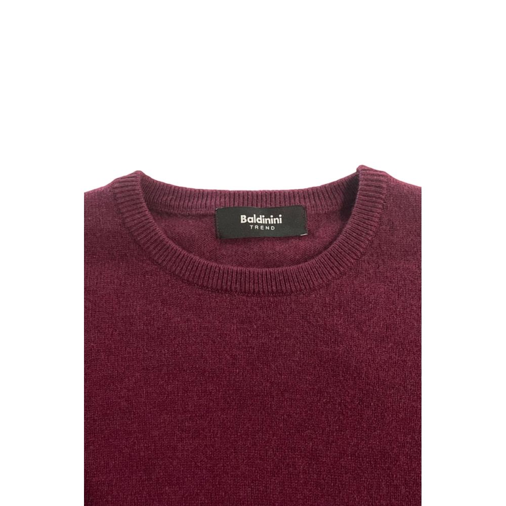 Maglione da uomo in cashmere rosso Baldinini Trend
