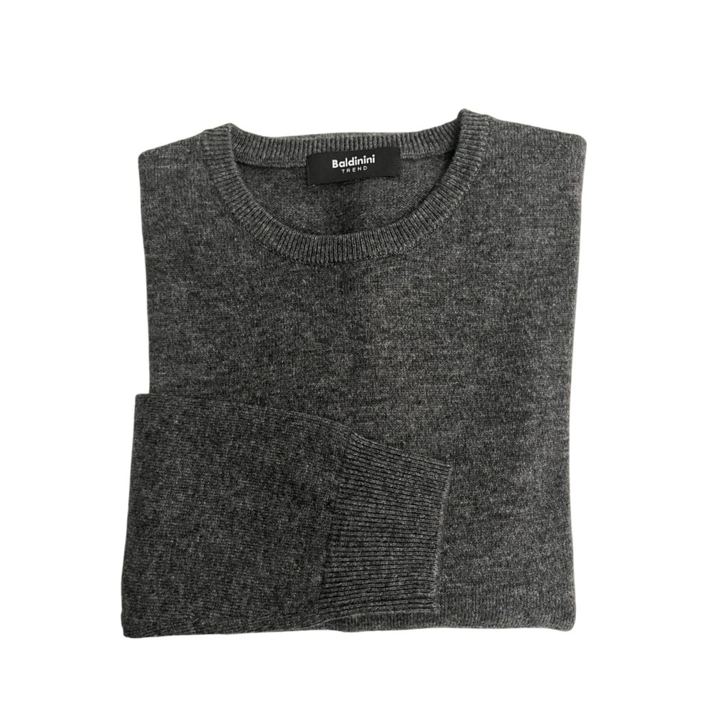 Maglione da uomo in cashmere grigio Baldinini Trend
