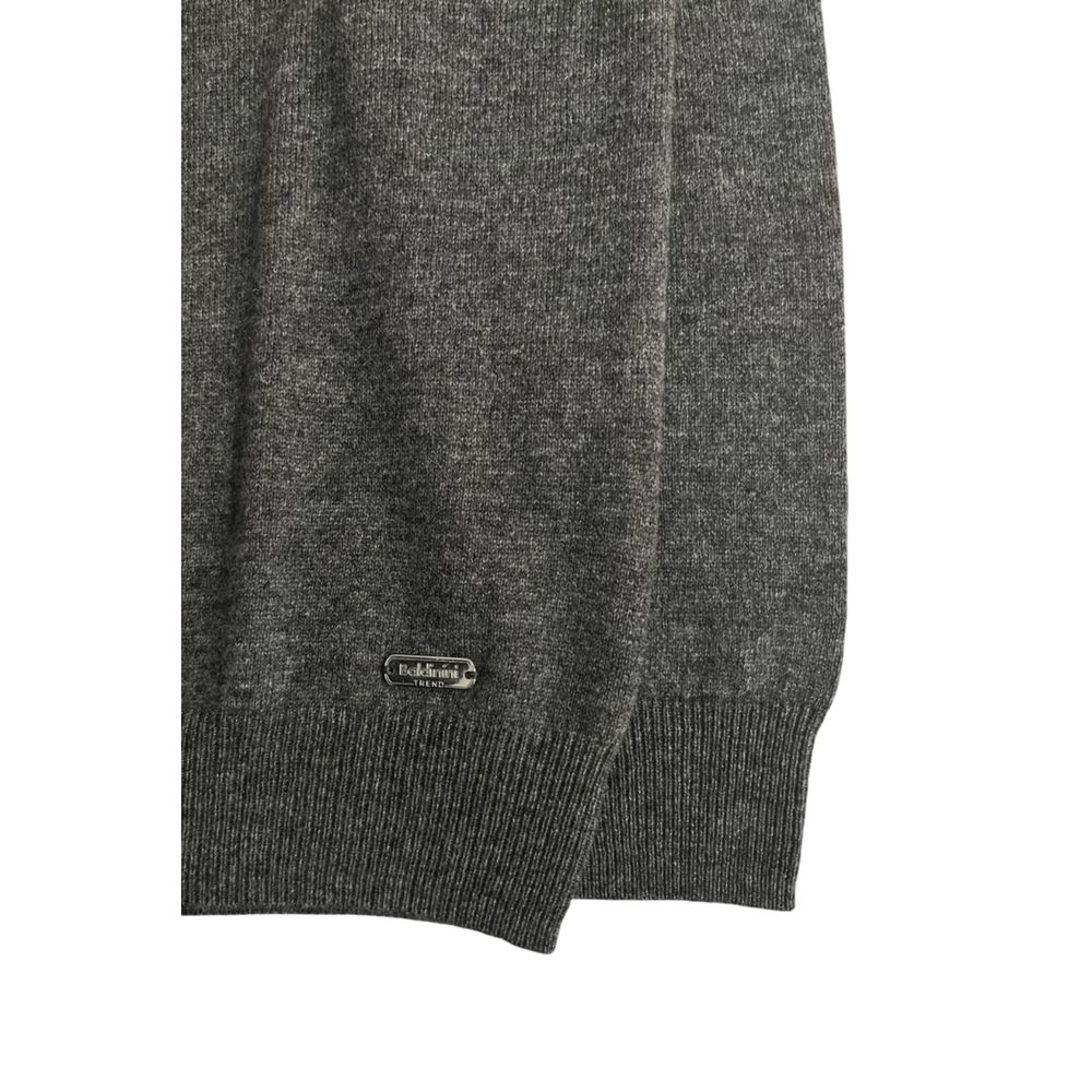 Maglione da uomo in cashmere grigio Baldinini Trend