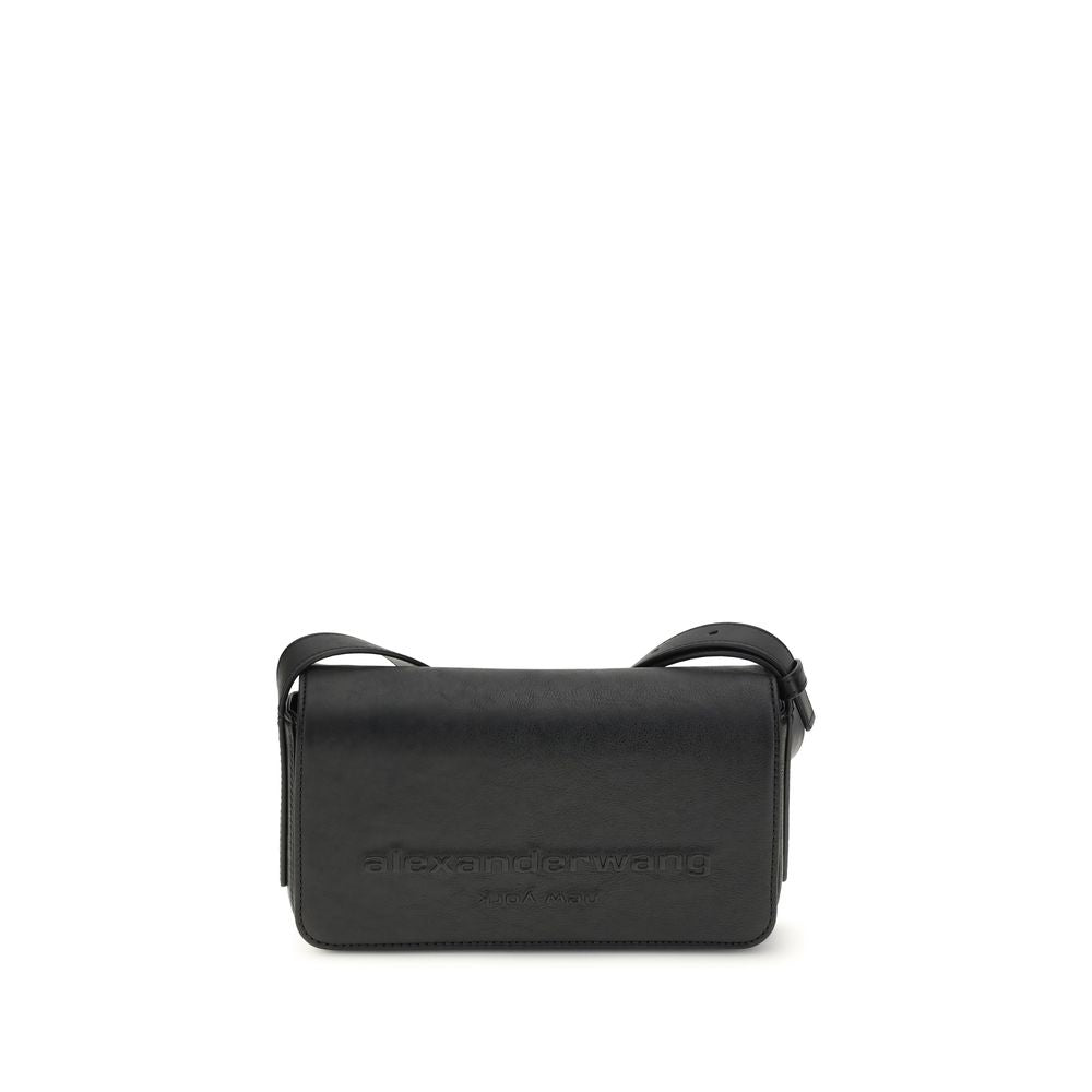 Sac bandoulière Alexander Wang Bos Taurus en cuir de veau noir