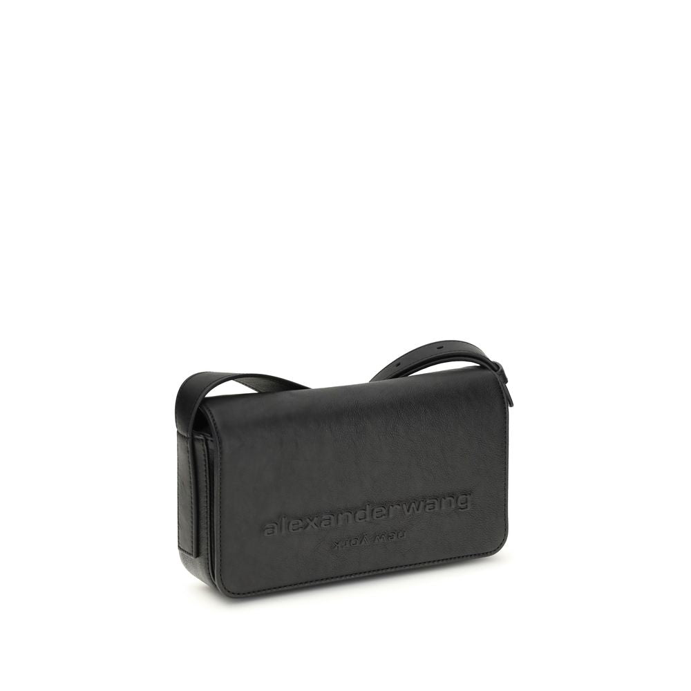 Sac bandoulière Alexander Wang Bos Taurus en cuir de veau noir