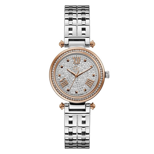 Orologio elegante in acciaio inossidabile argentato GC