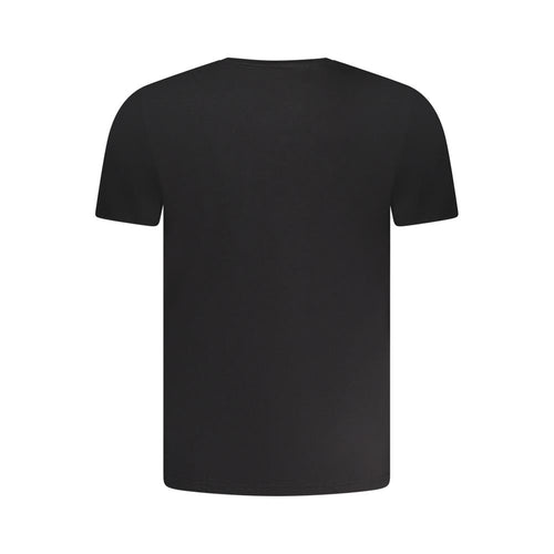 T-shirt homme en coton noir Aeronautica Militare