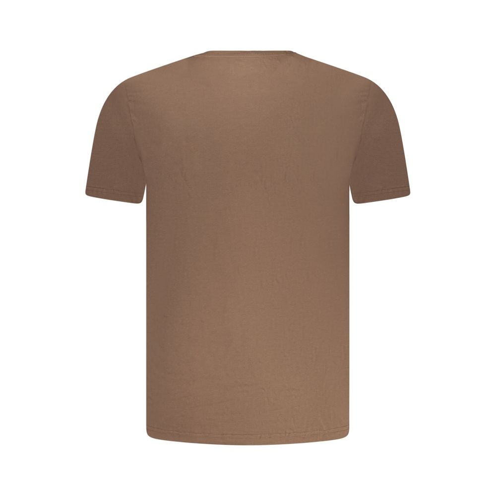 Aeronautica Militare Marrone Coton T-Shirt Homme