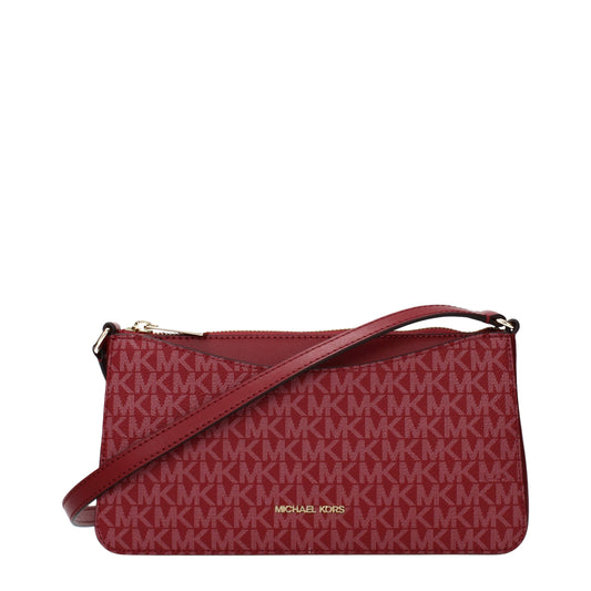 Borsa a tracolla in tessuto rosso Michael Kors