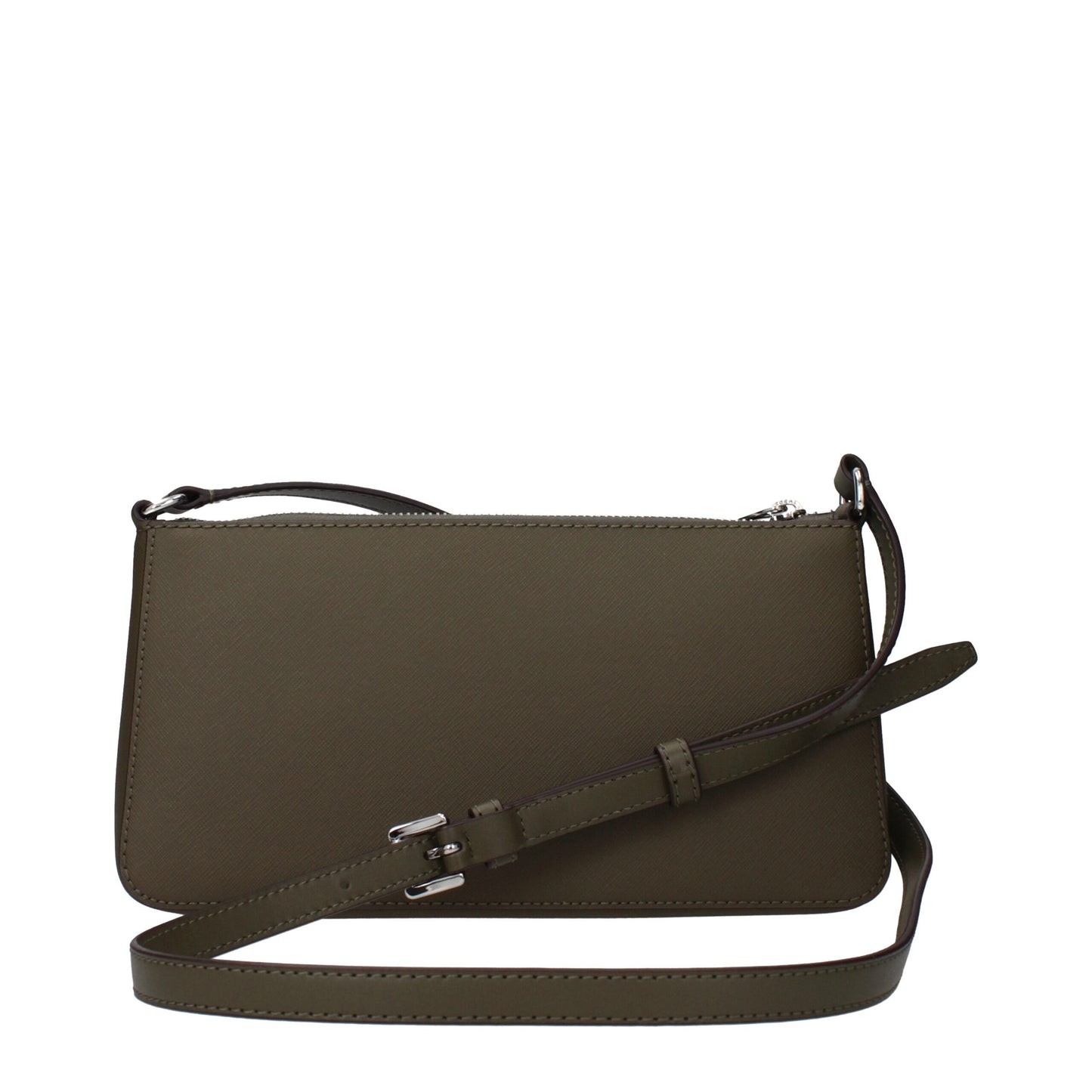 Borsa a tracolla in tessuto verde Michael Kors