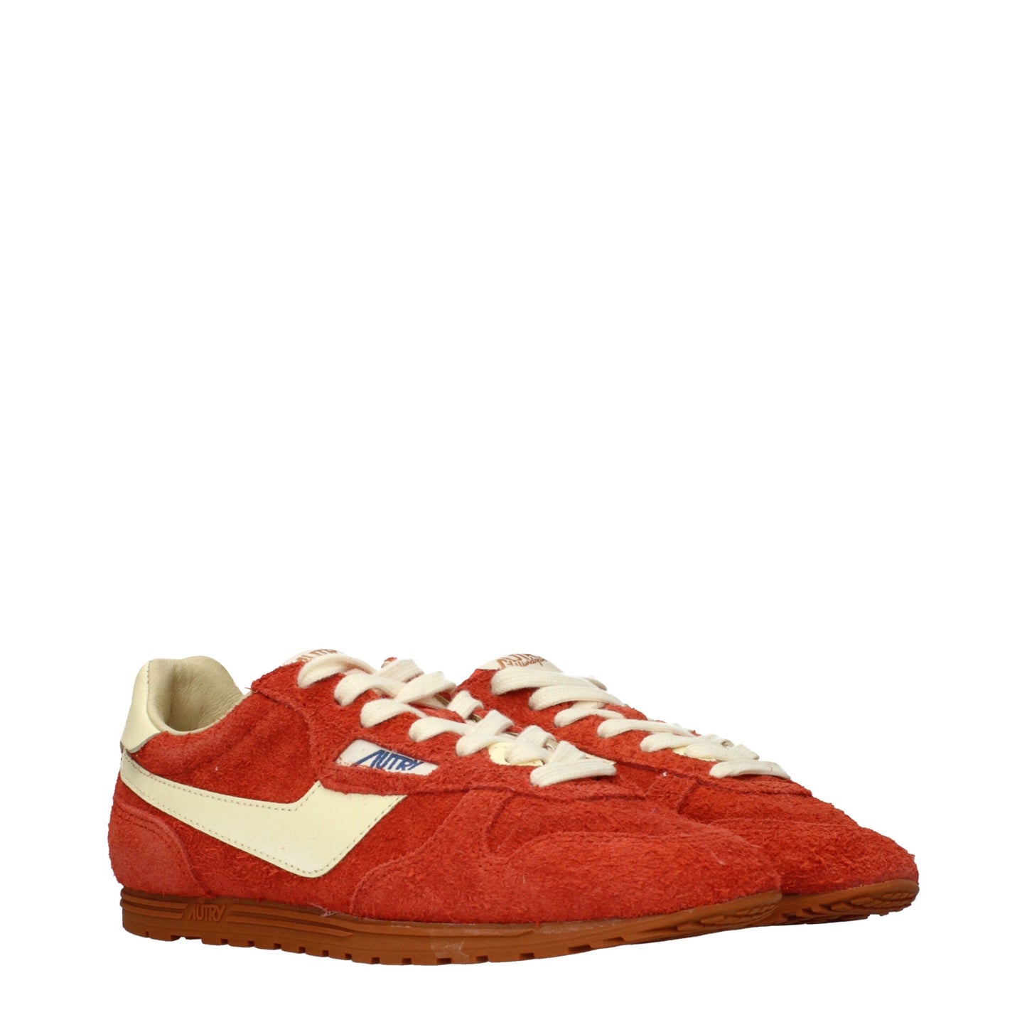 Sneakers Autry in pelle arancione