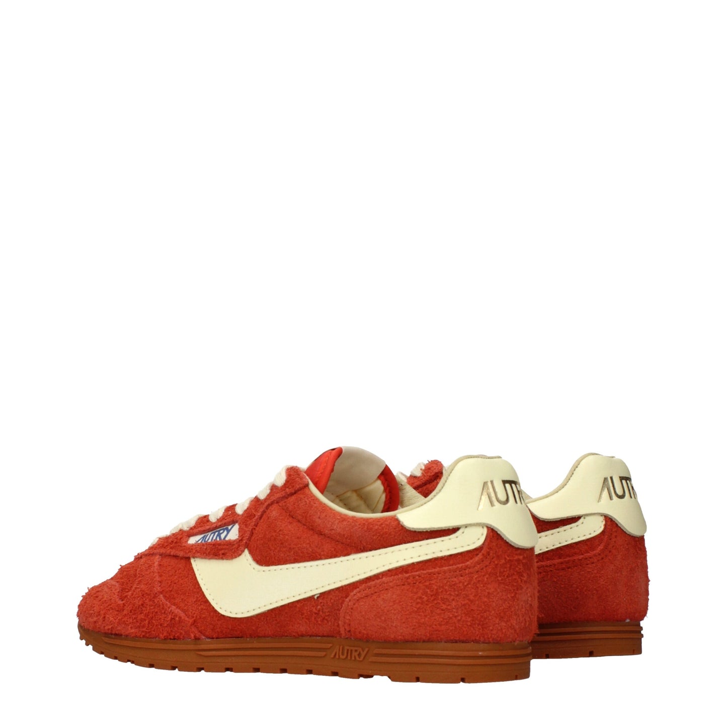 Sneakers Autry in pelle arancione