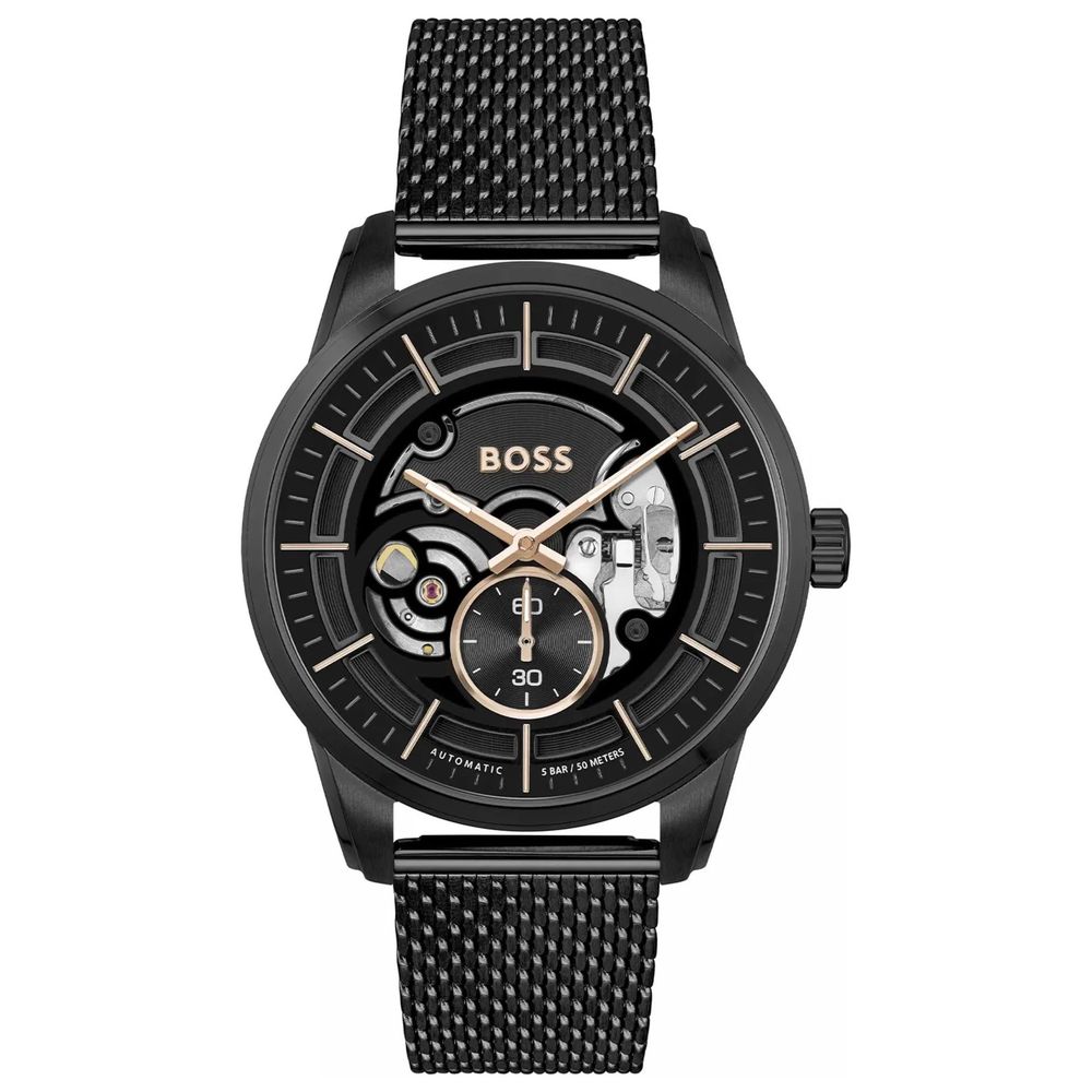 Orologio elegante Hugo Boss in acciaio inossidabile nero