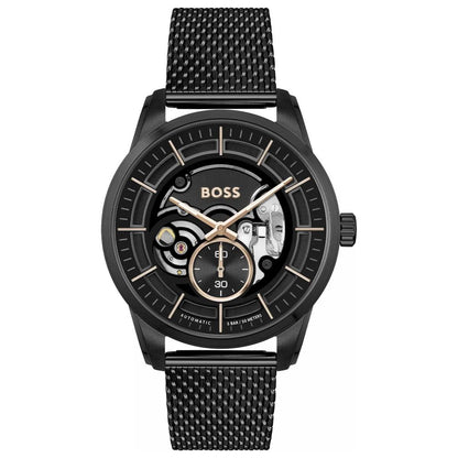 Orologio elegante Hugo Boss in acciaio inossidabile nero