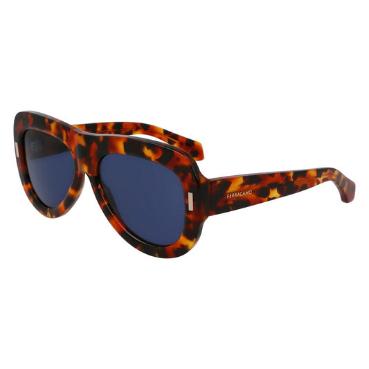 Occhiali da sole Ferragamo in acetato marrone