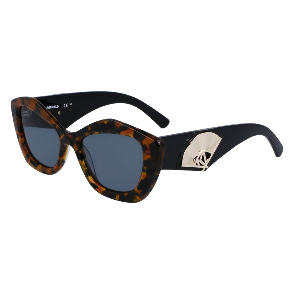 Occhiali da sole in acetato marrone Karl Lagerfeld