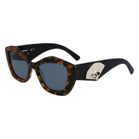 Occhiali da sole in acetato marrone Karl Lagerfeld
