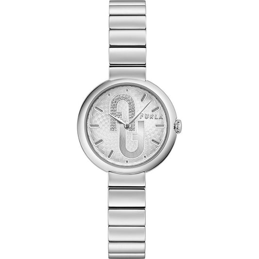 Orologio elegante Furla in acciaio inossidabile grigio
