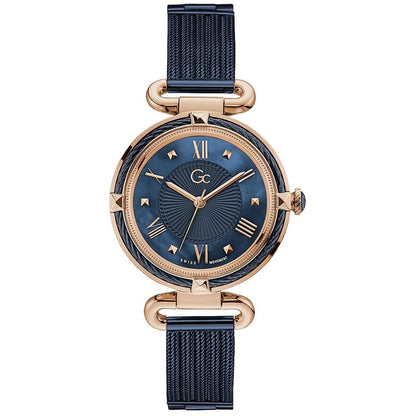 Orologio elegante in acciaio inossidabile blu GC