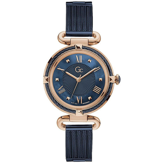 Orologio elegante in acciaio inossidabile blu GC