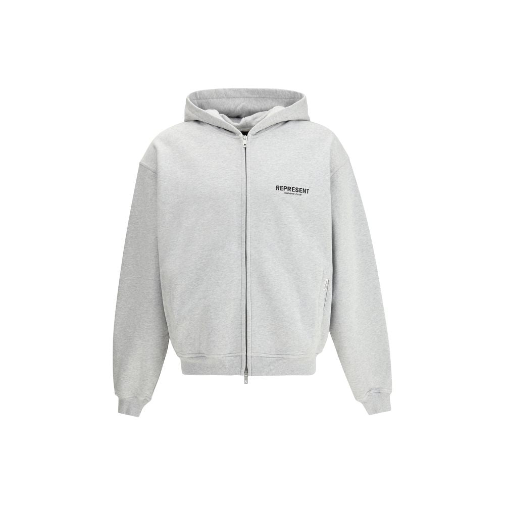 Felpa in cotone grigio Rappresenta