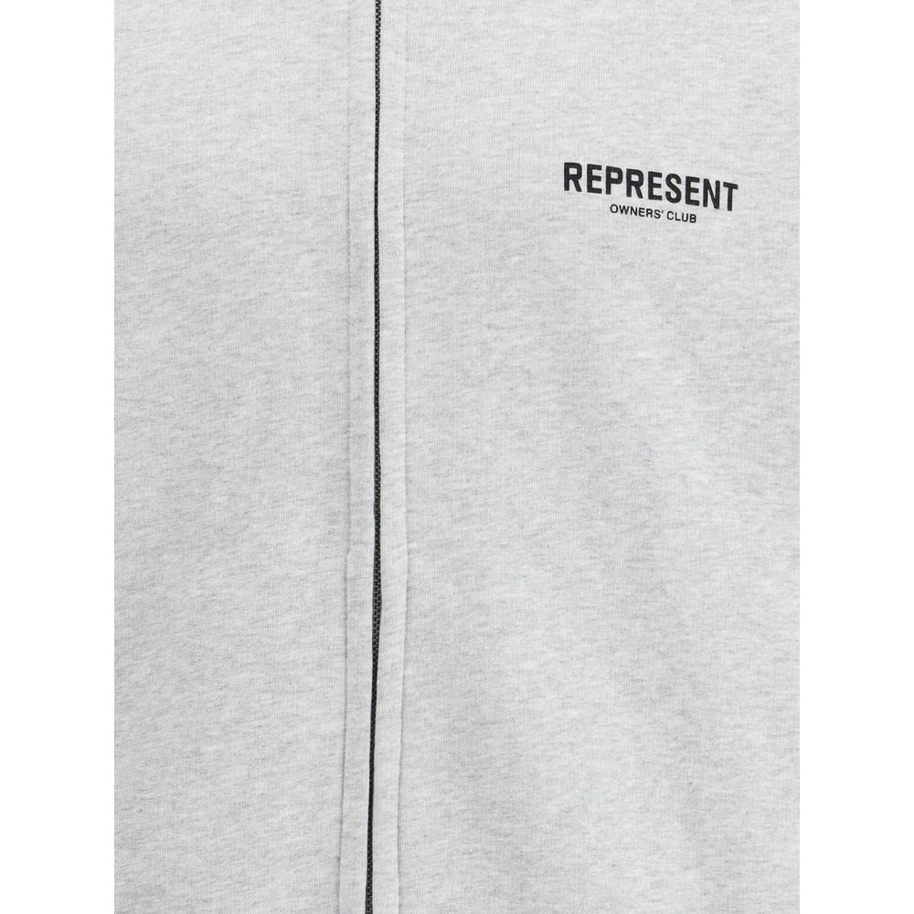 Felpa in cotone grigio Rappresenta