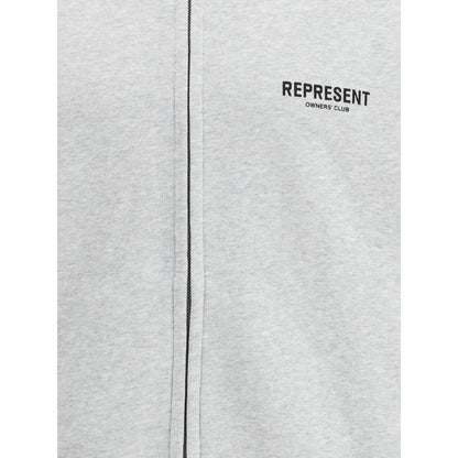 Felpa in cotone grigio Rappresenta
