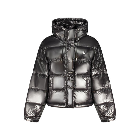 Calvin Klein Giacca Nera in Poliestere da Donna