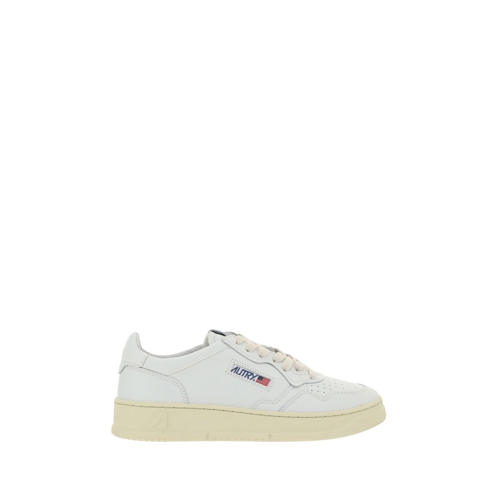 Autry Weiße Kalbsleder Bos Taurus Low Top Sneaker