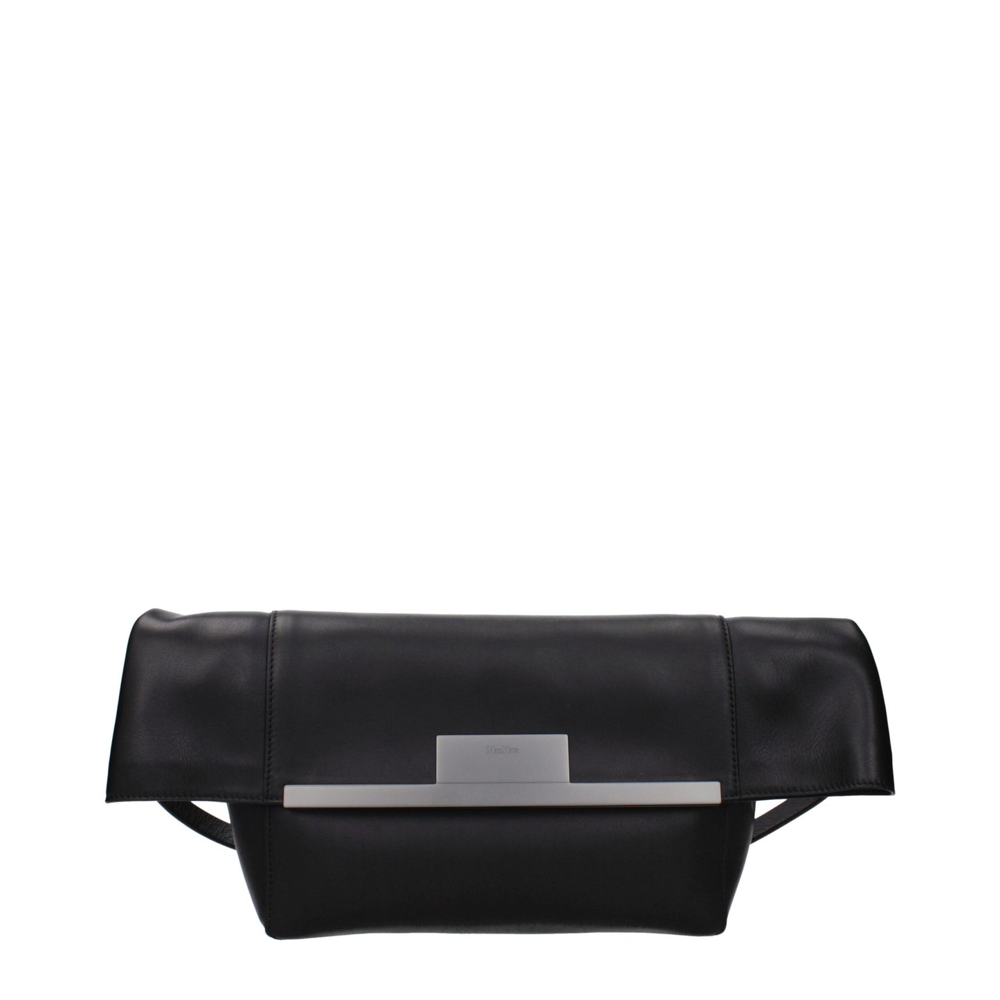 Borsa a tracolla in pelle nera Max Mara