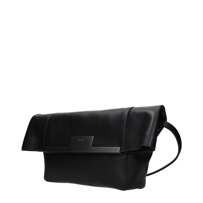 Borsa a tracolla in pelle nera Max Mara
