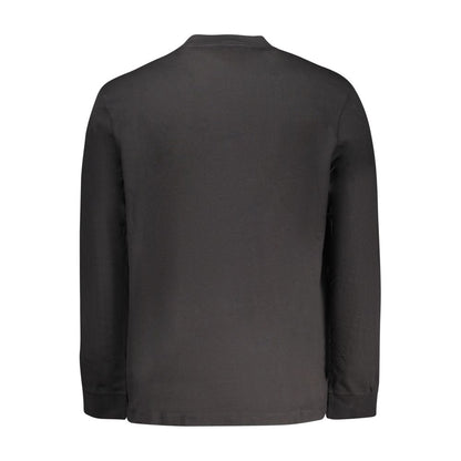 Maglietta da uomo in cotone nero Calvin Klein
